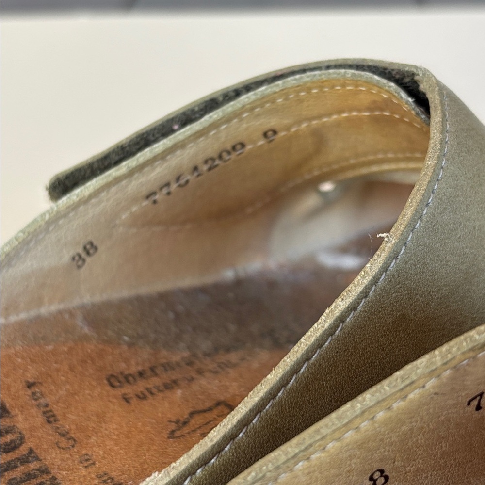 Finn Comfort Jamaika Sandals in Taupe / Green Leather. Size 8 (EU38) - Picture 4 of 7